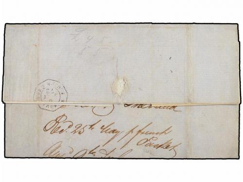 ✉ ANTILLAS DANESAS. 1872. NEW YORK a PORT OF SPAIN (Trinidad