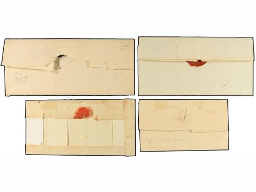 ✉ CABO DE BUENA ESPERANZA. 1800-1830. Four letters (one fron