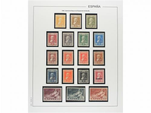 LOTES y COLECCIONES. ESPAÑA. Colección de 1900-1955 en hojas