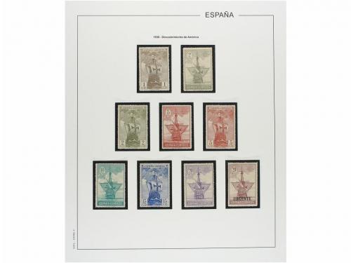 LOTES y COLECCIONES. ESPAÑA. Colección de 1900-1955 en hojas