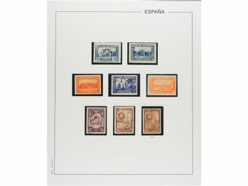 LOTES y COLECCIONES. ESPAÑA. Colección de 1900-1955 en hojas