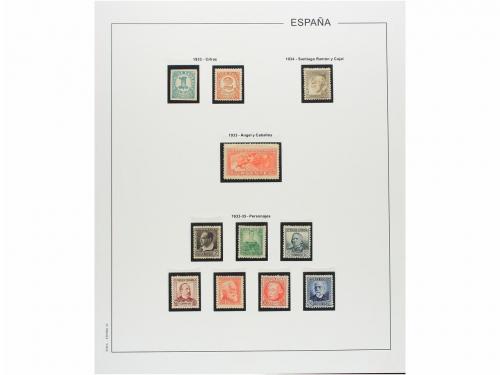 LOTES y COLECCIONES. ESPAÑA. Colección de 1900-1955 en hojas