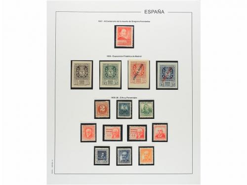 LOTES y COLECCIONES. ESPAÑA. Colección de 1900-1955 en hojas
