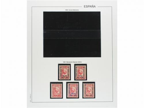 LOTES y COLECCIONES. ESPAÑA. Colección de 1900-1955 en hojas
