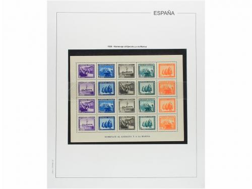 LOTES y COLECCIONES. ESPAÑA. Colección de 1900-1955 en hojas