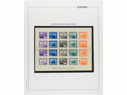 LOTES y COLECCIONES. ESPAÑA. Colección de 1900-1955 en hojas