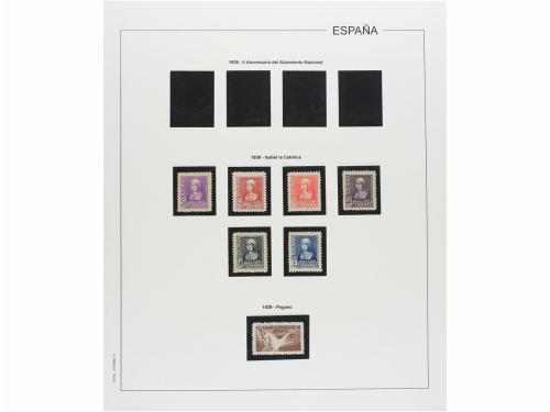 LOTES y COLECCIONES. ESPAÑA. Colección de 1900-1955 en hojas