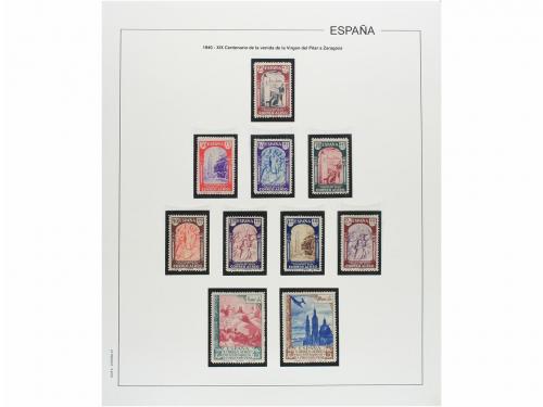 LOTES y COLECCIONES. ESPAÑA. Colección de 1900-1955 en hojas