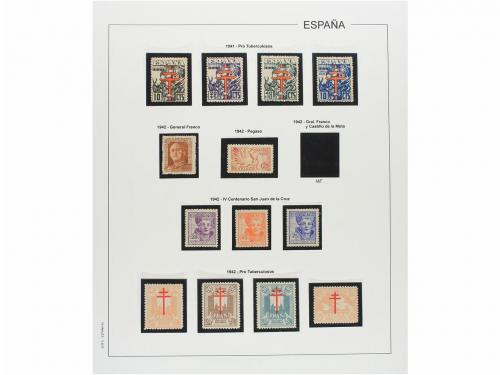LOTES y COLECCIONES. ESPAÑA. Colección de 1900-1955 en hojas