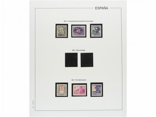 LOTES y COLECCIONES. ESPAÑA. Colección de 1900-1955 en hojas