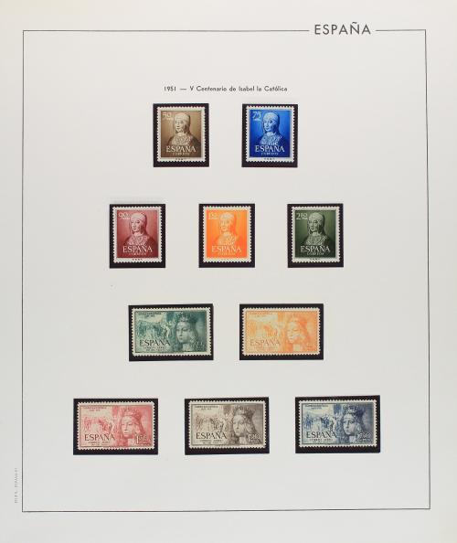 LOTES y COLECCIONES. ESPAÑA. Colección de 1900-1955 en hojas