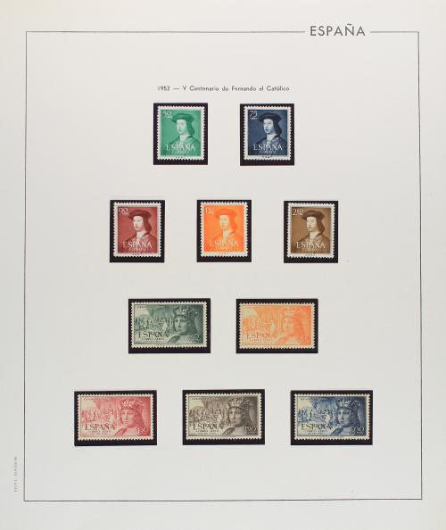 LOTES y COLECCIONES. ESPAÑA. Colección de 1900-1955 en hojas