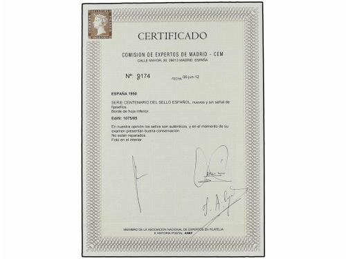 ** ESPAÑA. Ed. 1075/82. CENTENARIO. Serie completa. LUJO. Ce