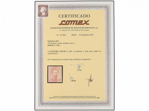 (*) ESPAÑA. Ed. 120. 10 cts. lila. Centraje excelente. PIEZA