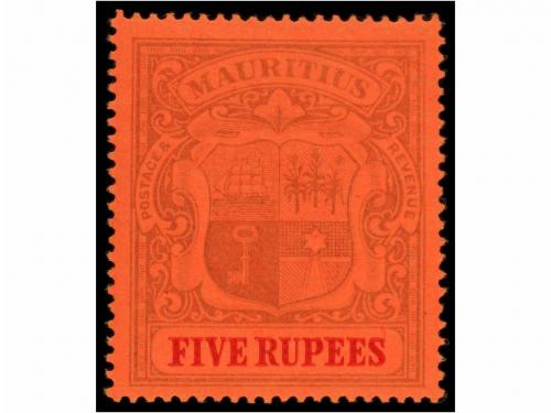 * MAURICIO. Sg. 154/55, 175. 1900-1904. 1 r. (chalk-surface 