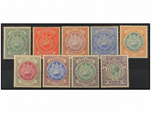 * ANTIGUA. Sg. 41/51. 1908-17. COMPLETE set. Fine. Stanley G