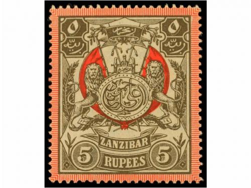 * ZANZIBAR. Sg. 210/24. 1904. COMPLETE set. Fine. Stanley Gi