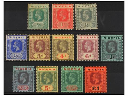 * NIGERIA. Sg. 1/12. 1914. COMPLETE set. Fine. Stanley Gibbo