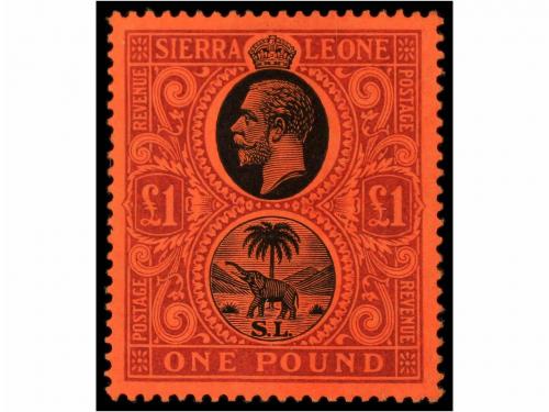* SIERRA LEONA. Sg. 112/30 + 127a. COMPLETE set plus 10 sh. 