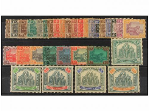 * MALASIA (ESTADOS FEDERADOS). Sg. 52/82. 1922-34. COMPLETE 