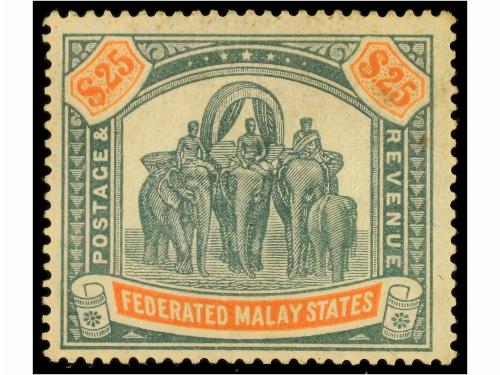 * MALASIA (ESTADOS FEDERADOS). Sg. 52/82. 1922-34. COMPLETE 