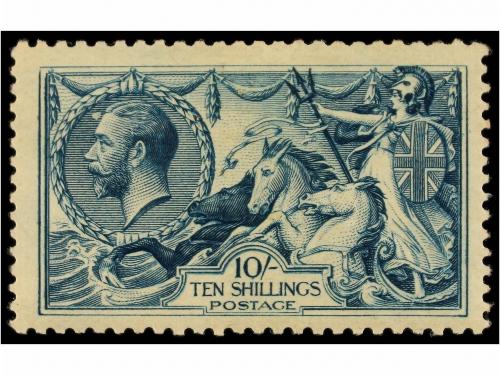 * GRAN BRETAÑA. Sg. 415/17. 1918. 2/6 sh. pale brown, 5 sh. 