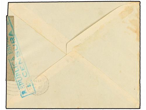 ✉ ESPAÑA GUERRA CIVIL. 1938. BARCELONA a FRANCIA. Sobre circ