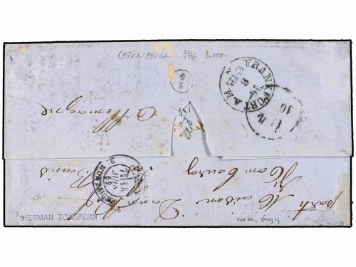 ✉ SAN VICENTE. Sg. 5, 7. 1869. SAINT VINCENT to FRANCE. 1d. 