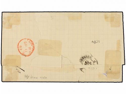 ✉ SANTA LUCIA. Sg. 16. 1882. SAINT LUCIA to FRANCE. (4d.) ye