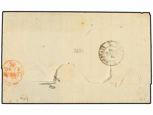 ✉ SANTA LUCIA. Sg. 27. 1883. SAINT LUCIA to FRANCE. 4d. yell