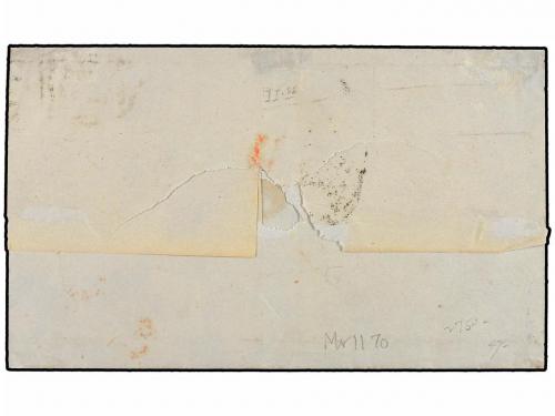 ✉ SAN VICENTE. Sg. 12, 13. 1870. SAINT VINCENT to FRANCE. 4d