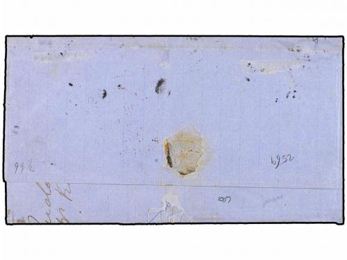 ✉ SANTA LUCIA. Sg. 13 (2). 1869. SAINT LUCIA to LONDON. (6d.