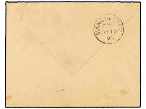 ✉ SANTA LUCIA. Sg. F14, F23. 1893. SAINT LUCIA to ENGLAND. 1