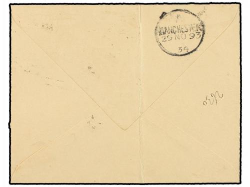 ✉ SANTA LUCIA. Sg. F9, F16. 1893. SAINT LUCIA to ENGLAND. 4d