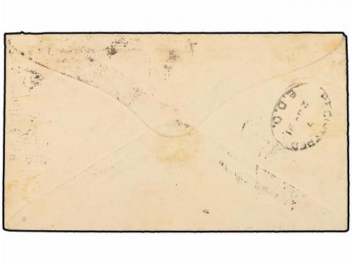 ✉ SAN VICENTE. Sg. 48, 49, 54. 1890. SAINT VINCENT to ENGLAN