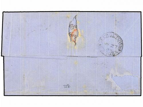 ✉ SAN VICENTE. 1869. SAINT VINCENT to DEMERARA (British Guia