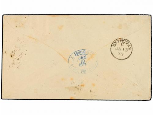 ✉ PUERTO RICO. 1876. PONCE a NEW YORK (U.S.A.). Circulada co