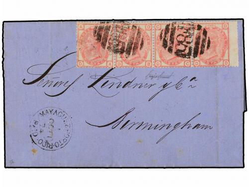 ✉ PUERTO RICO. 1874. MAYAGUEZ a INGLATERRA. Circulada con se