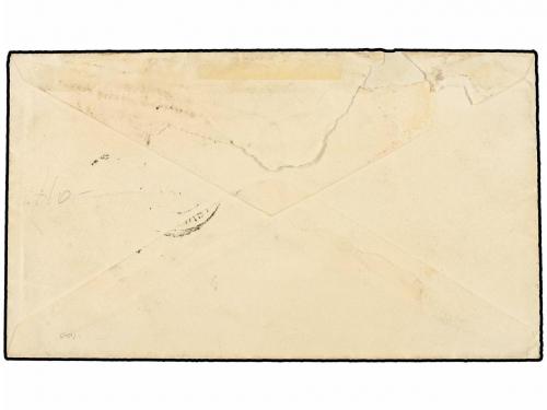 ✉ CHILE. 1877. VALPARAÍSO a PARÍS. Sobre circulado con sello