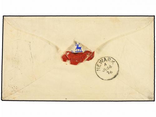 ✉ PANAMA. 1875. PANAMA to NEWARK (England). Envelope franked