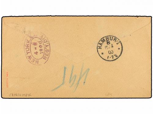 ✉ PANAMA. Sc. 16 (5), F3. 1900. PANAMÁ a ALEMANIA. 2 ctvos. 