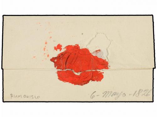 ✉ COLOMBIA. (1826 CA.). BOGOTÁ a POPAYÁN. Envuelta, marca RE