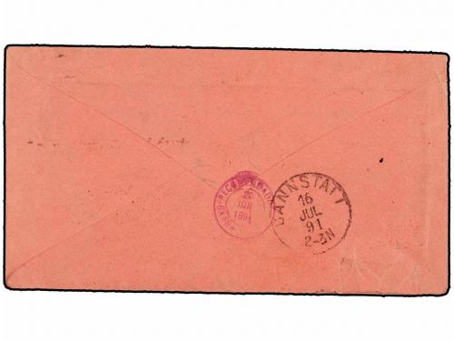 ✉ COLOMBIA. Sc. 144, F10. 1891. BOGOTÁ a ALEMANIA. Sobre Ent