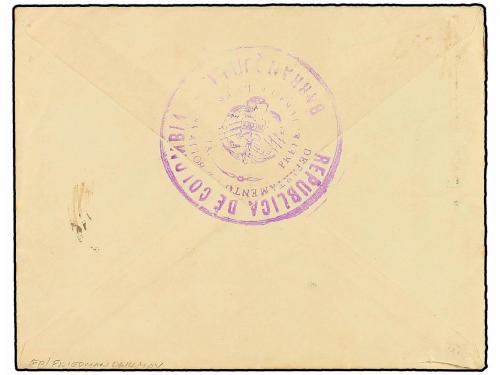 ✉ COLOMBIA. 1902. BARRANQUILLA a SAN JOSE (Costa Rica). Circ