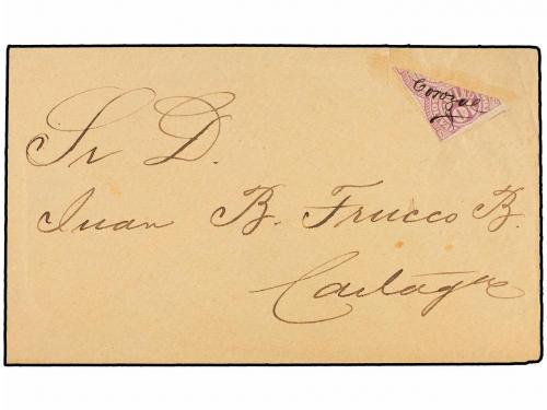 ✉ COLOMBIA. Sc. 10. (1877 CA.). DEPARTAMENTO DE BOLIVAR. COR