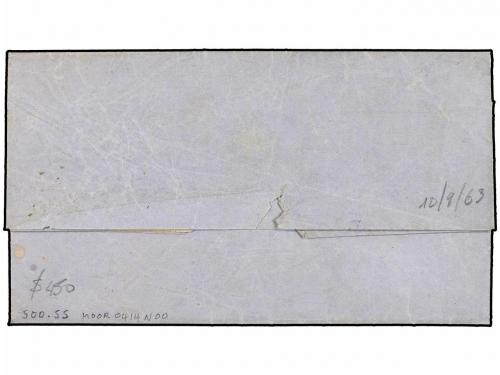 ✉ COLOMBIA. 1863 (10 Septiembre). MACUTA a BOGOTÁ. Carta com