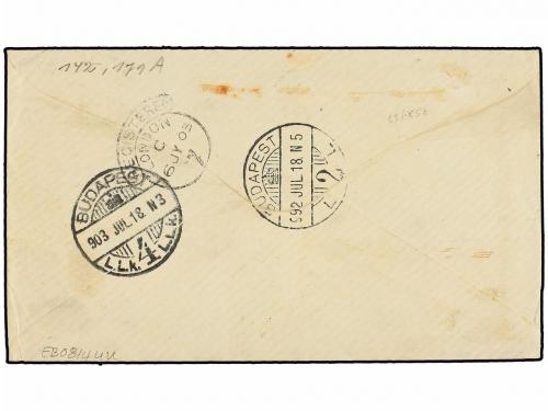 ✉ COLOMBIA. Sc. 214, 193. 1903. CARTAGENA a BUDAPEST. 50 ctv