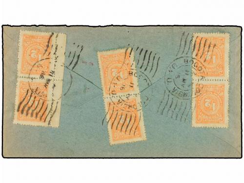 ✉ COLOMBIA. 1916. BOGOTÁ a PARÍS. Sobre Entero Postal de 2 c