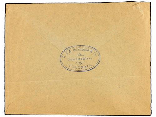 ✉ COLOMBIA. Sc. 57. 1898. DEPARTAMENTO DE BOLIVAR. CARTAGENA