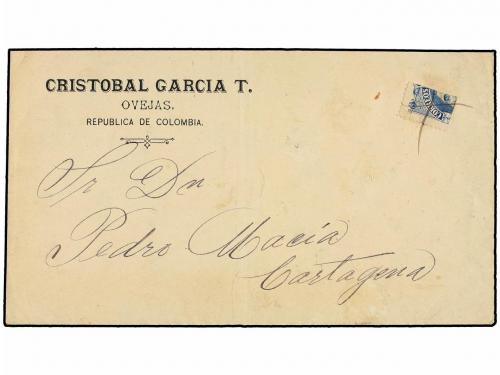 ✉ COLOMBIA. Sc. 58. 1898. DEPARTAMENTO DE BOLIVAR. OVEJAS a 